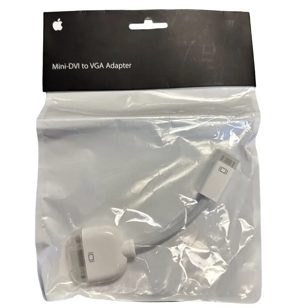 Apple OEM Video Adapter (Mini-DVI) to VGA - White (M9320G/A) SEALED